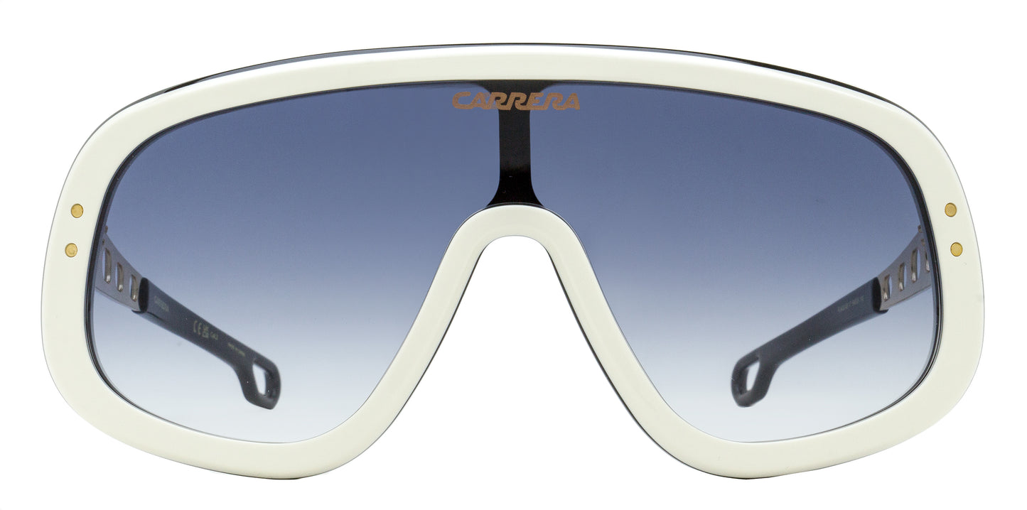 Carrera Mask Sunglasses FlagLab 17 B4E08 White/Gold 99mm