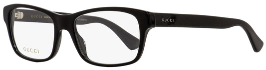 Gucci Rectangular Eyeglasses GG0006O 005 Black 55mm 0006