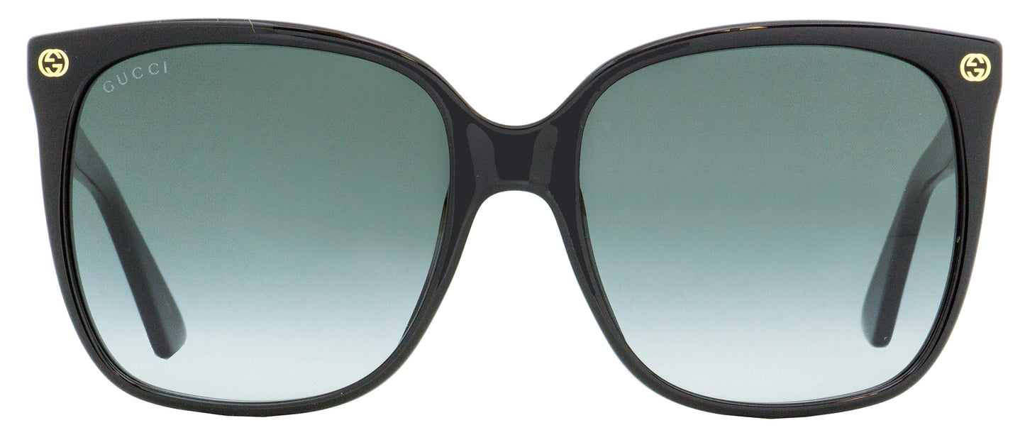 Gucci Square Sunglasses GG0022S 001 Black 57mm 0022