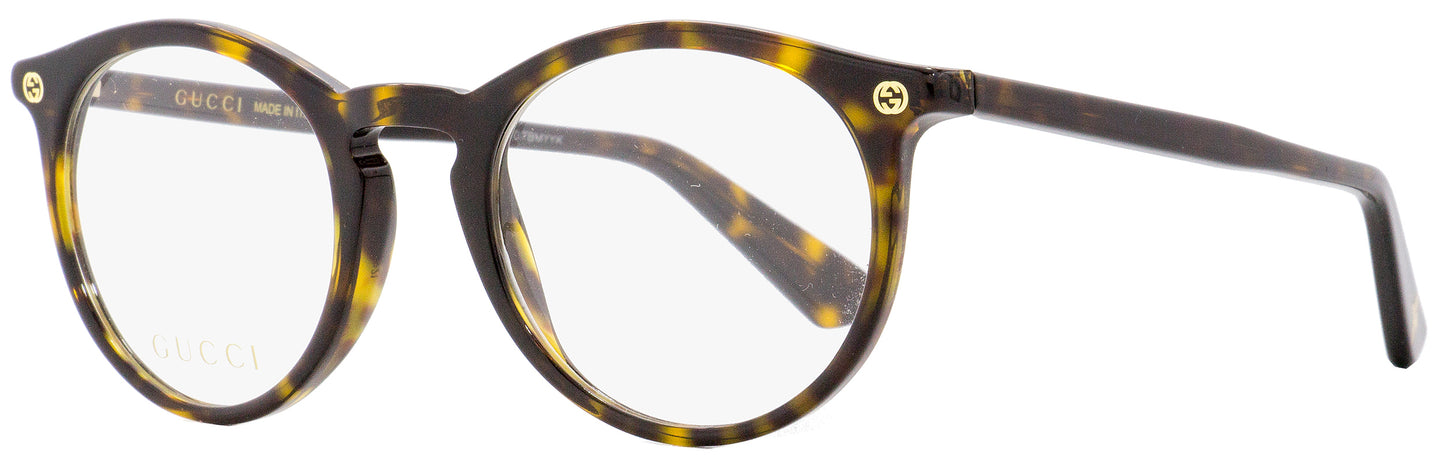 Gucci Oval Eyeglasses GG0121O 002 Havana 49mm 0121