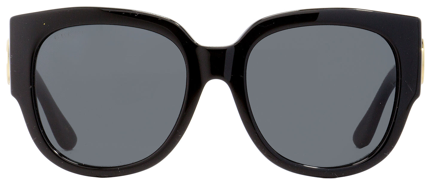 Gucci Square Sunglasses GG0142SA 001 Black 55mm 0142