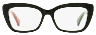 Gucci Petite Fit Eyeglasses GG0165ON 003 Black/Red/Green 51mm 165