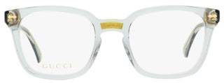 Gucci Rectangular Eyeglasses GG0184O 005 Transparent Gray 50mm 0184