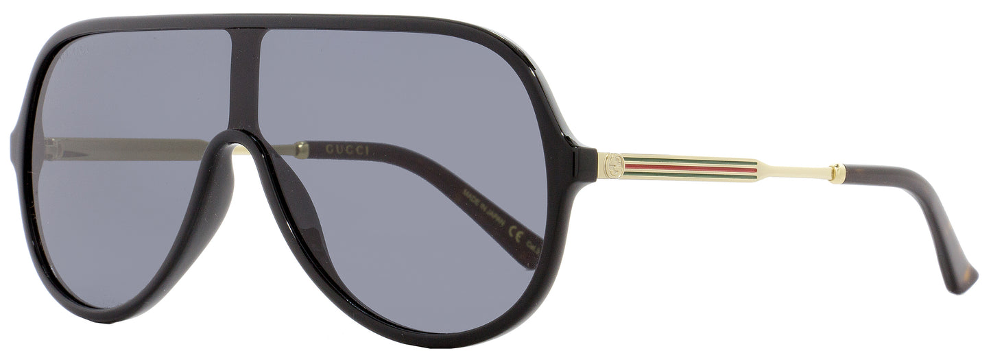 Gucci Shield Sunglasses GG0199S 001 Black/Gold 0199