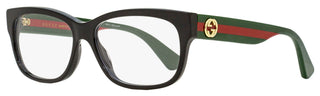 Gucci Rectangular Eyeglasses GG0278O 011 Black/Green/Red 55mm 278