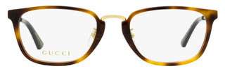 Gucci Titanium Eyeglasses GG0324OJ 003 Havana/Gold 53mm