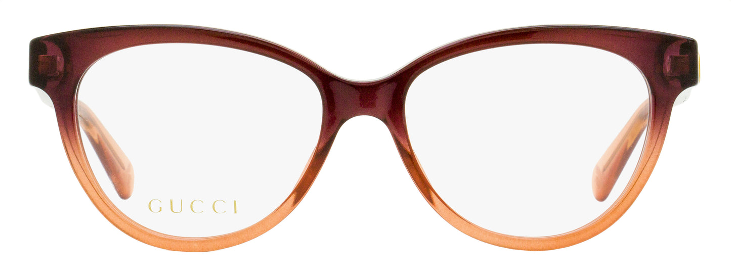 Gucci Oval Eyeglasses GG0373O 003 Brown-Rose Ombre 52mm
