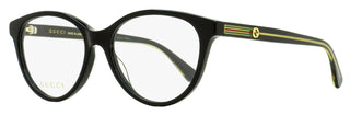 Gucci Sylvie Oval Eyeglasses GG0379O 001 Black 52mm
