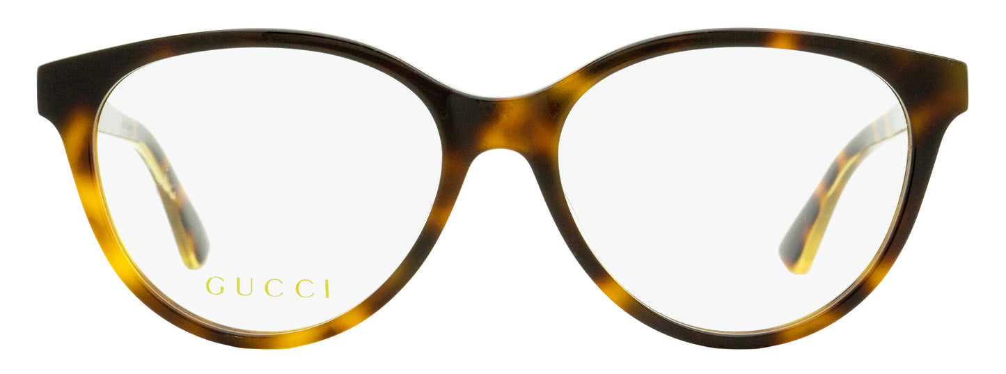 Gucci Sylvie Oval Eyeglasses GG0379O 003 Havana 52mm