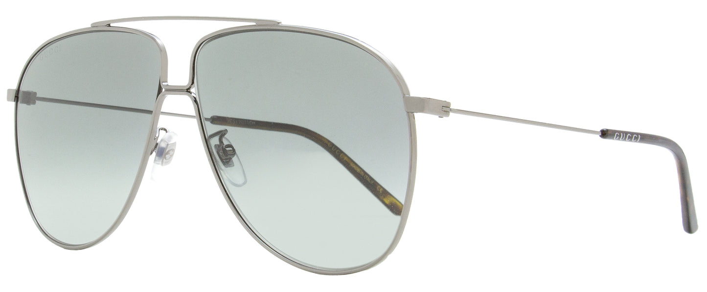 Gucci Pilot Sunglasses GG0440S 005 Ruthenium/Havana 63mm 440