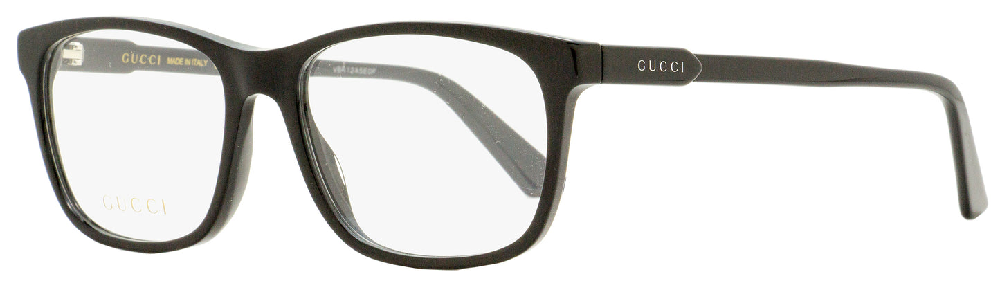 Gucci Rectangular Eyeglasses GG0490O 006 Black 55mm 490