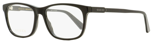 Gucci Rectangular Eyeglasses GG0490O 006 Black 55mm 490