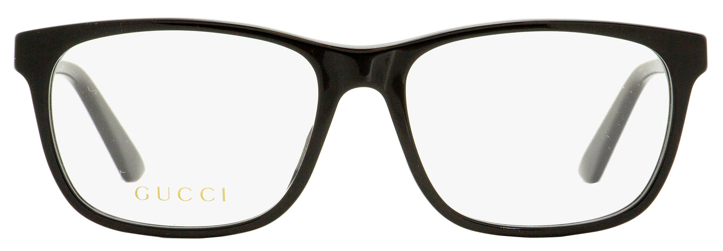 Gucci Rectangular Eyeglasses GG0490O 006 Black 55mm 490