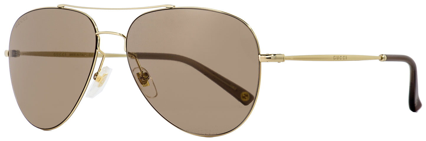 Gucci Pilot Sunglasses GG0500S 006 Gold 59mm 0500