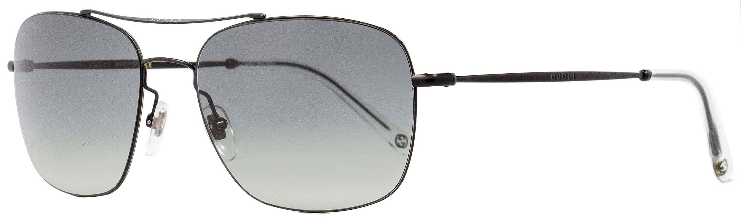 Gucci Rectangular Sunglasses GG0503S 005 Black Clear 58mm 0503 Stepani Style