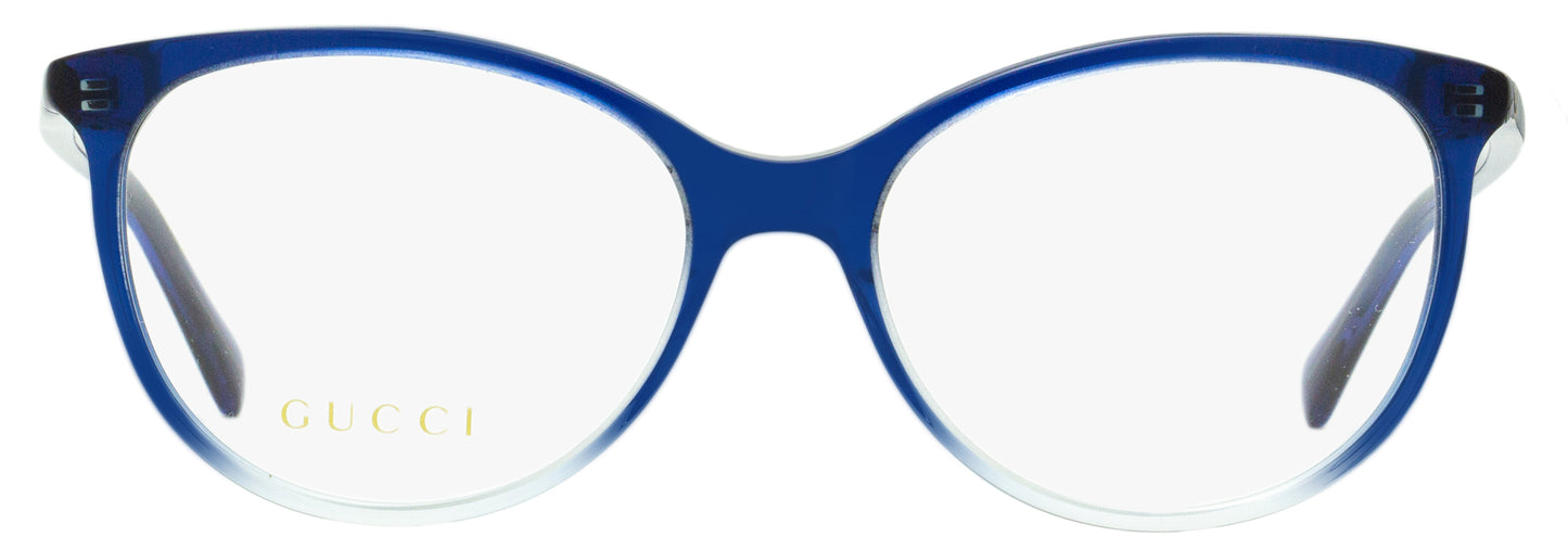 Gucci Oval Eyeglasses GG0550O 004 Blue Gradient 51mm 550