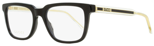 Gucci Rectangular Eyeglasses GG0560O 001 Black/Clear/Gold 53mm 0560