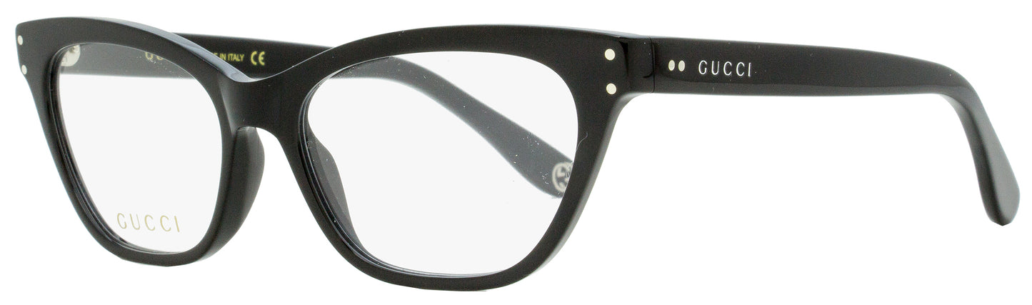 Gucci Cat Eye Eyeglasses GG0570O 005 Black 52mm 0570