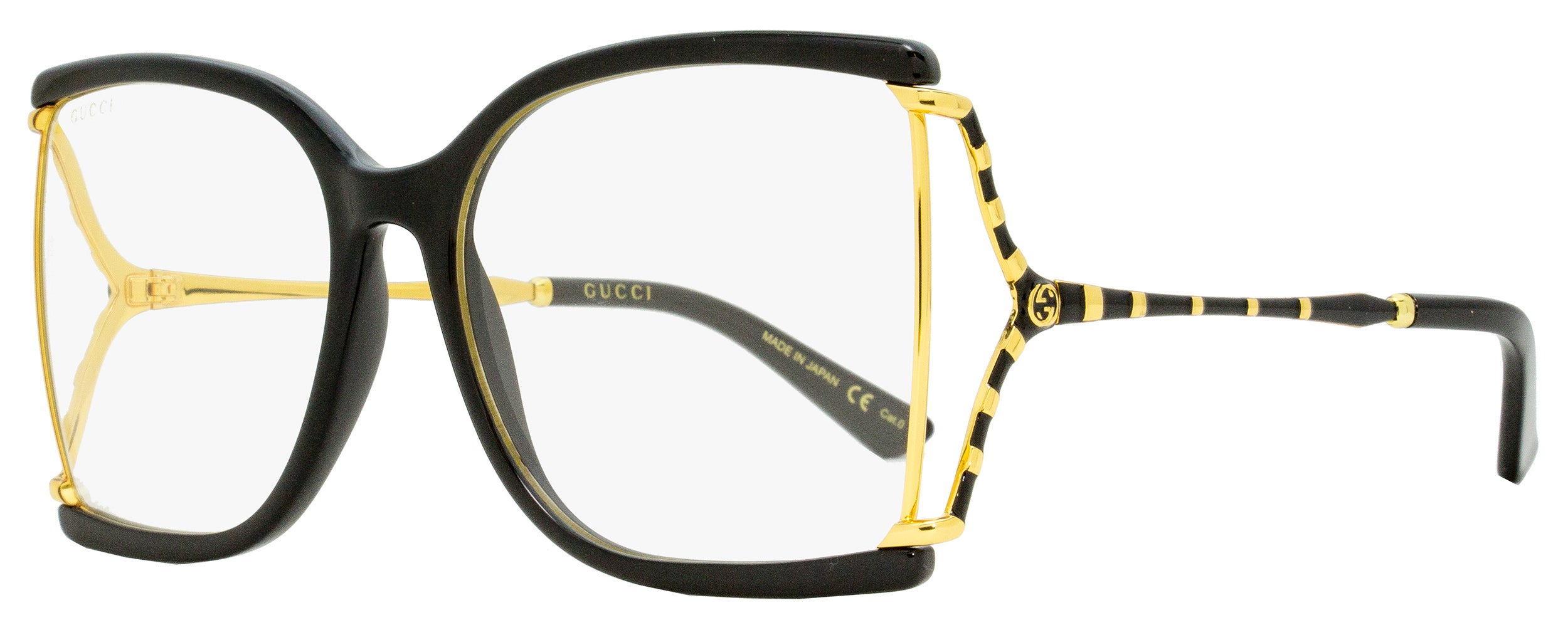 Gucci Butterfly Fashion Frames GG0592S 001 Black/Gold 60mm 0592