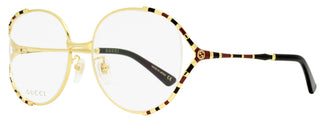 Gucci Oval Eyeglasses GG0596OA 003 Gold/Black 58mm 0596