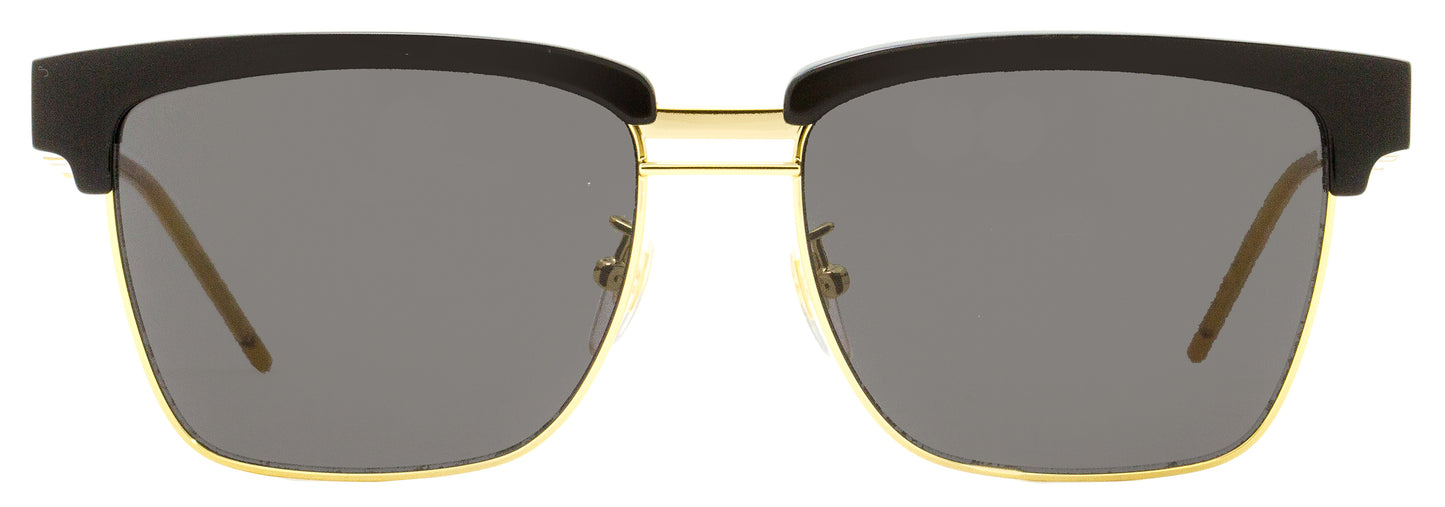 Gucci Square Sunglasses GG0603S 001 Black/Gold 56mm 0603