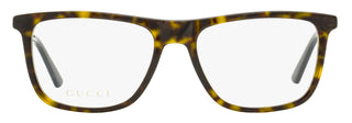 Gucci Classic Rectangular Eyeglasses GG0691O 002 Havana/Gold 54mm