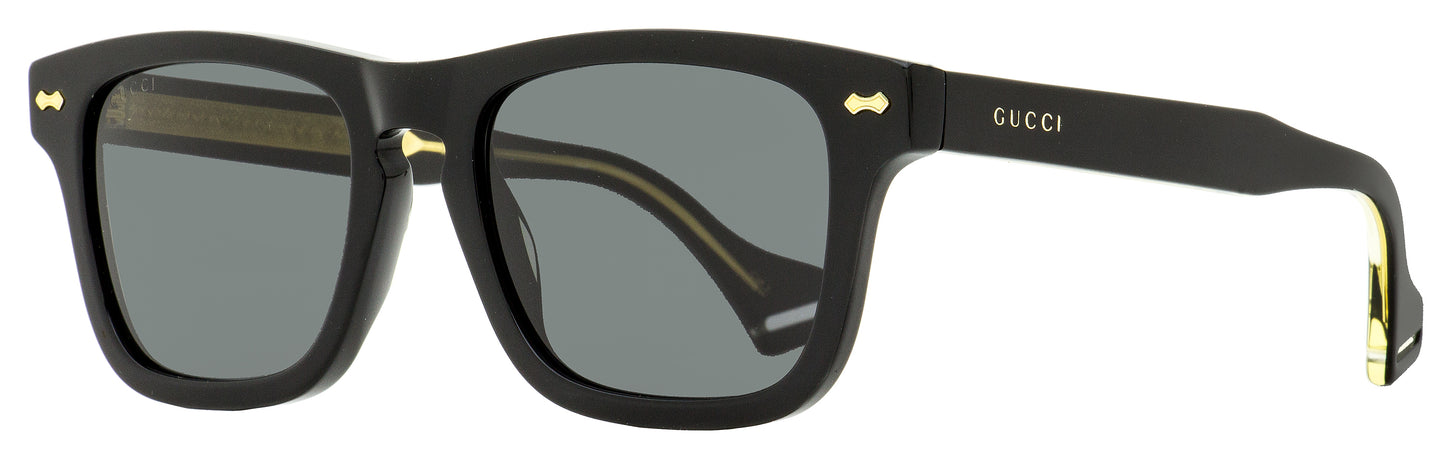 Gucci Rectangular GG0735S Sunglasses 001 Black 53mm