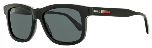 Gucci GG0824S Rectangular Sunglasses 005 Black 55mm