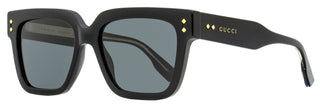Gucci Square Sunglasses GG1084S 001 Black/Gold 54mm 1084