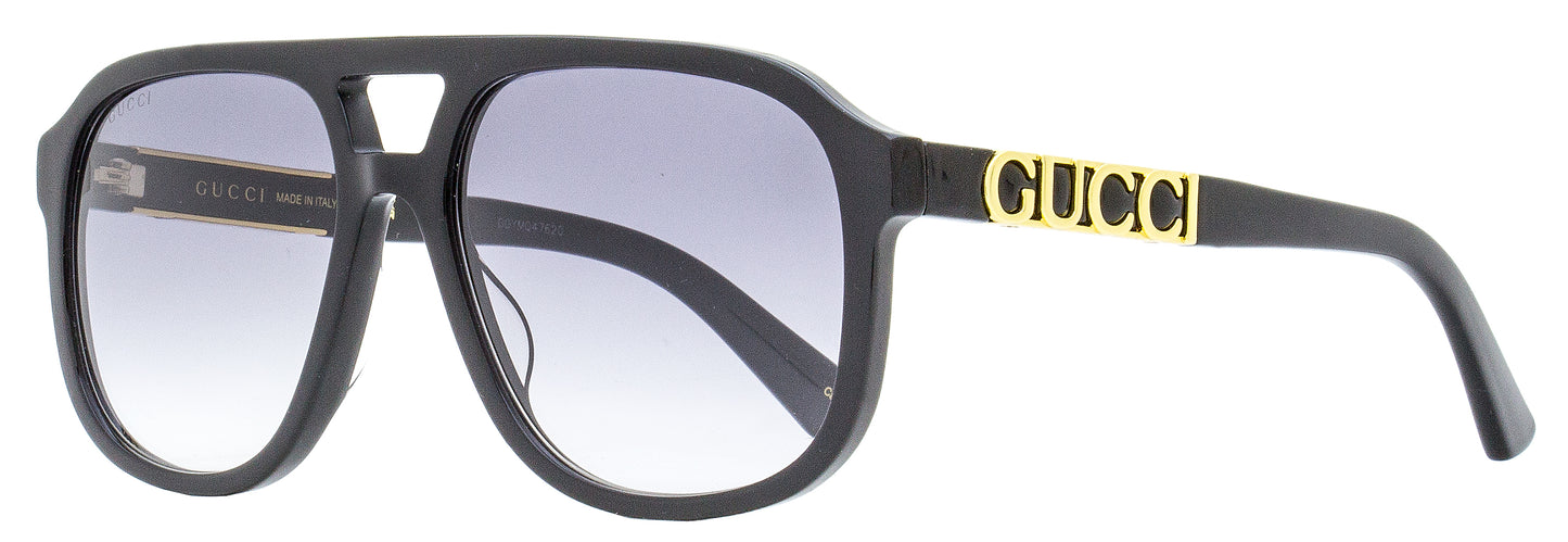 Gucci Pilot Sunglasses GG1188S 002 Black 58mm