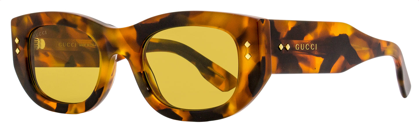 Gucci GG1215S Rectangular Sunglasses 004 Havana 51mm