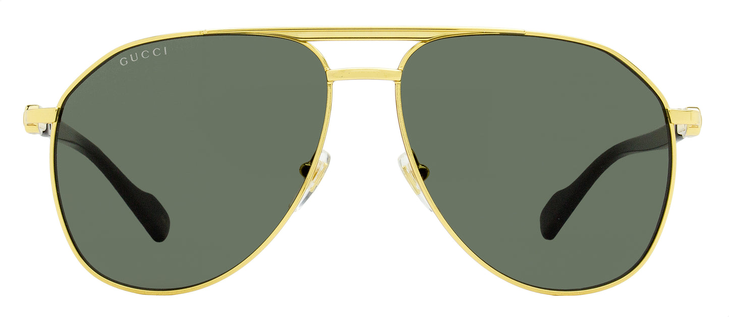 Gucci Classic Pilot Sunglasses GG1220S 001 Gold/Black 59mm