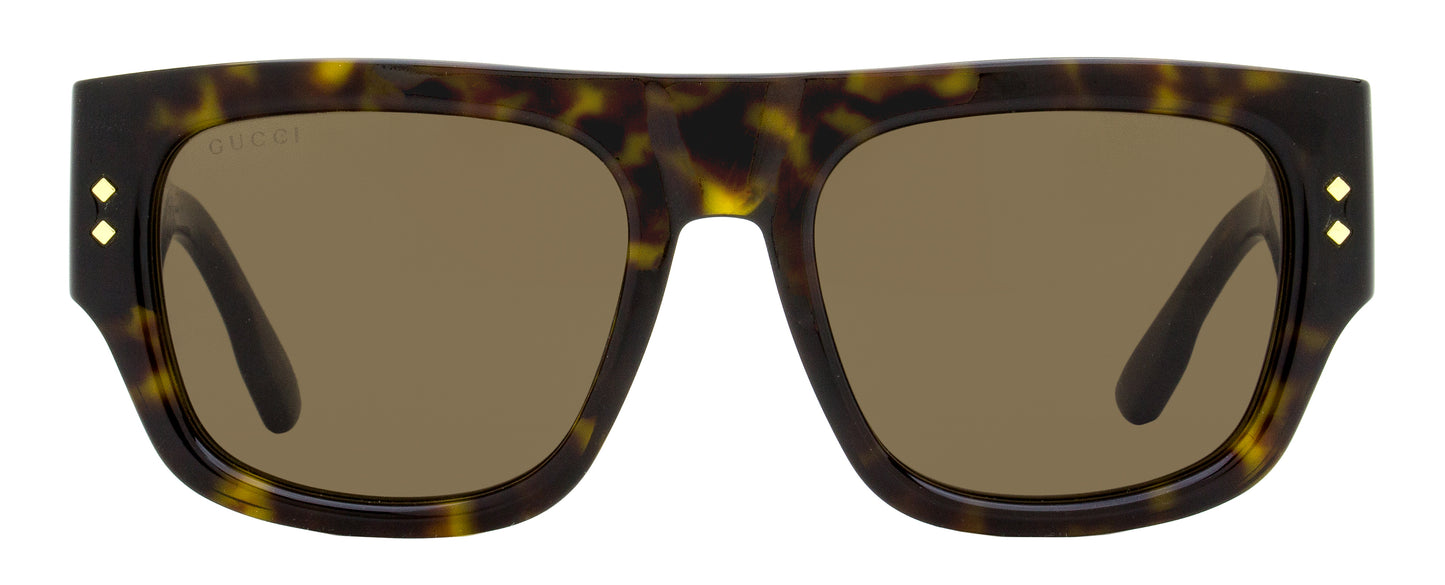 Gucci Vintage Flat Top Sunglasses GG1262S 002 Havana 54mm