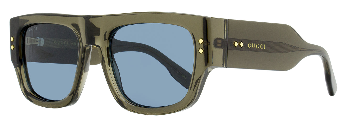 Gucci Vintage Flat Top Sunglasses GG1262S 003 Transparent Gray 54mm