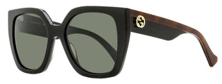 Gucci Square Web Sunglasses GG1300S 001 Black/Havana 55mm