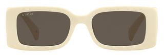 Gucci Rectangular Maxi GG Sunglasses GG1325S 002 White 54mm