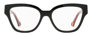 Gucci Sculpted Square Eyeglasses GG1424O 007 Black/Havana 54mm