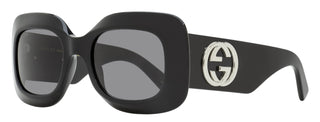 Gucci Monica Vitti Rectangular Sunglasses GG1695S 001 Black 51mm