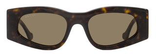 Gucci Tapered Oval Sunglasses GG1754S 002 Havana 52mm