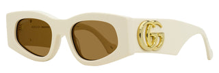Gucci Tapered Oval Sunglasses GG1754S 003 Ivory 52mm