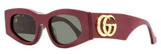 Gucci Tapered Oval Sunglasses GG1754S 005 Burgundy 52mm