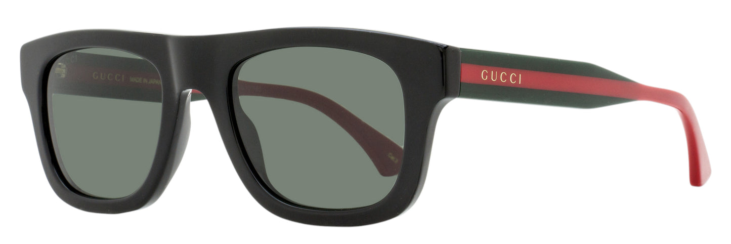 Gucci Soft Rectangular Sunglasses GG1991S 001 Black-Web 52mm