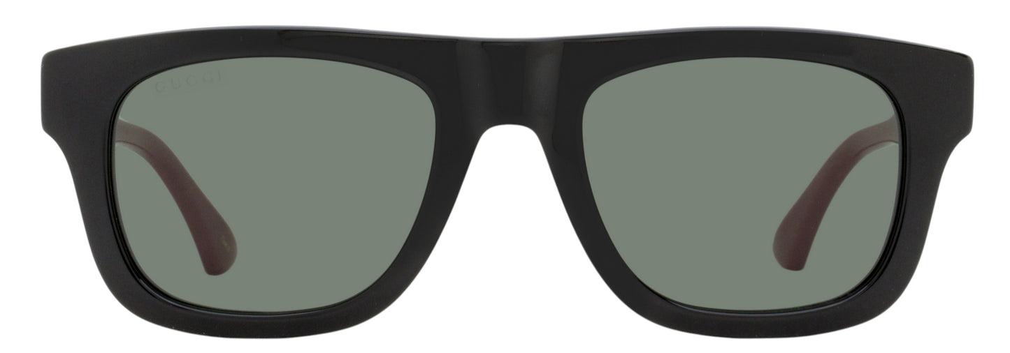Gucci Soft Rectangular Sunglasses GG1991S 001 Black-Web 52mm