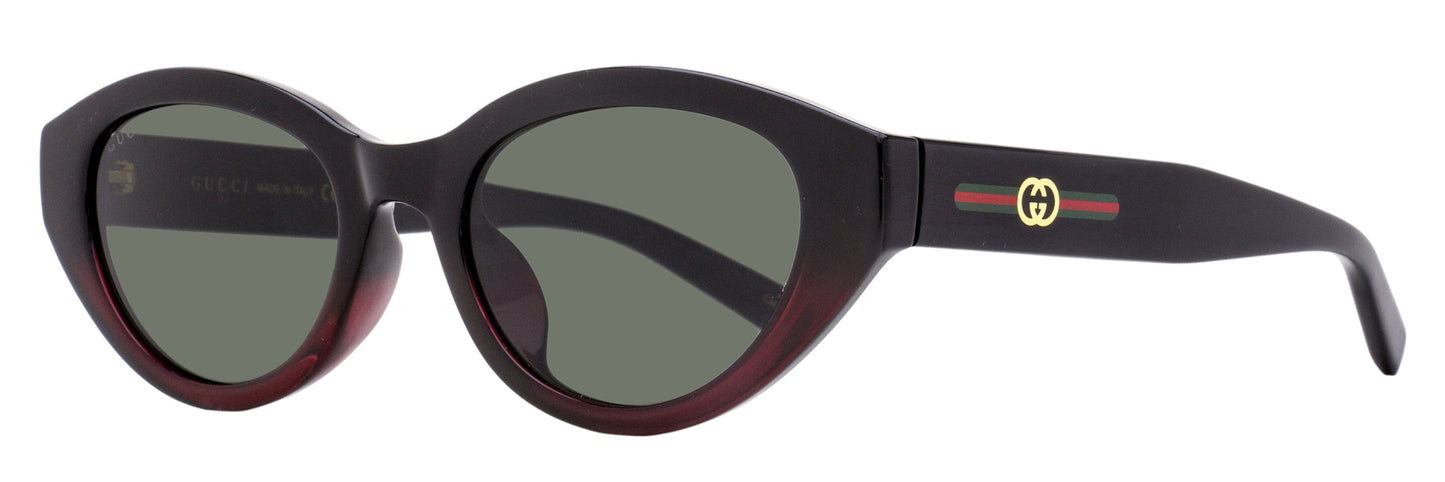 Gucci Narrow Cat Eye Sunglasses GG2105SA 003 Black/Burgundy 52mm