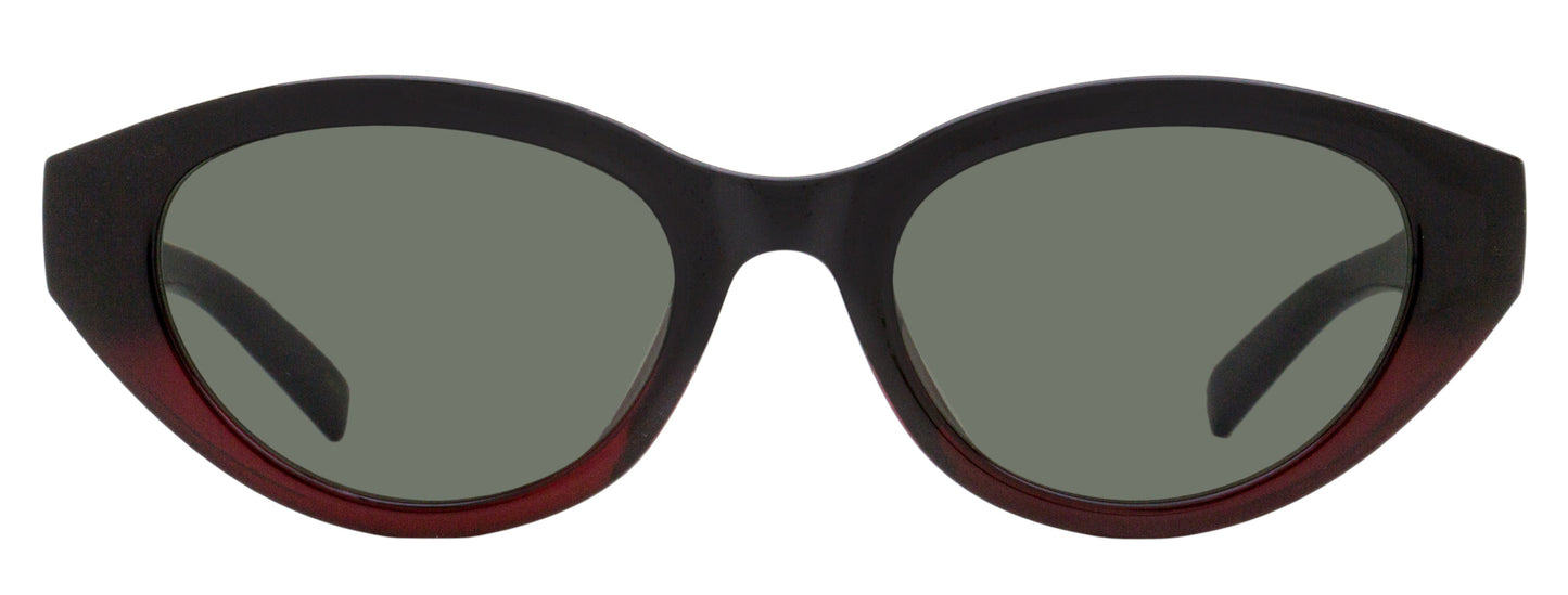 Gucci Narrow Cat Eye Sunglasses GG2105SA 003 Black/Burgundy 52mm
