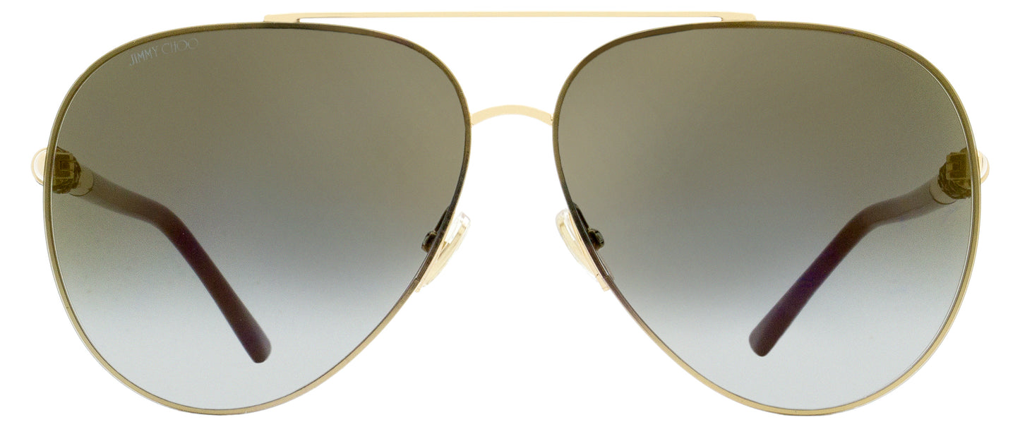 Jimmy Choo Pilot Sunglasses Gray/S RHLFQ Gold/Black 63mm