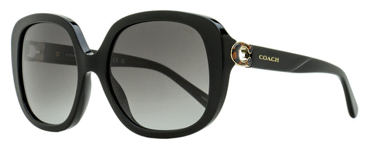 Coach C-Hinge Butterfly Sunglasses HC8292 50028G Black 56mm