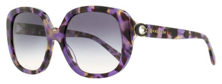 Coach C-Hinge Butterfly Sunglasses HC8292 561236 Purple Tortoise 56mm