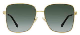 Jimmy Choo Pearl Square Sunglasses Hester 2M29O Gold/Black 59mm