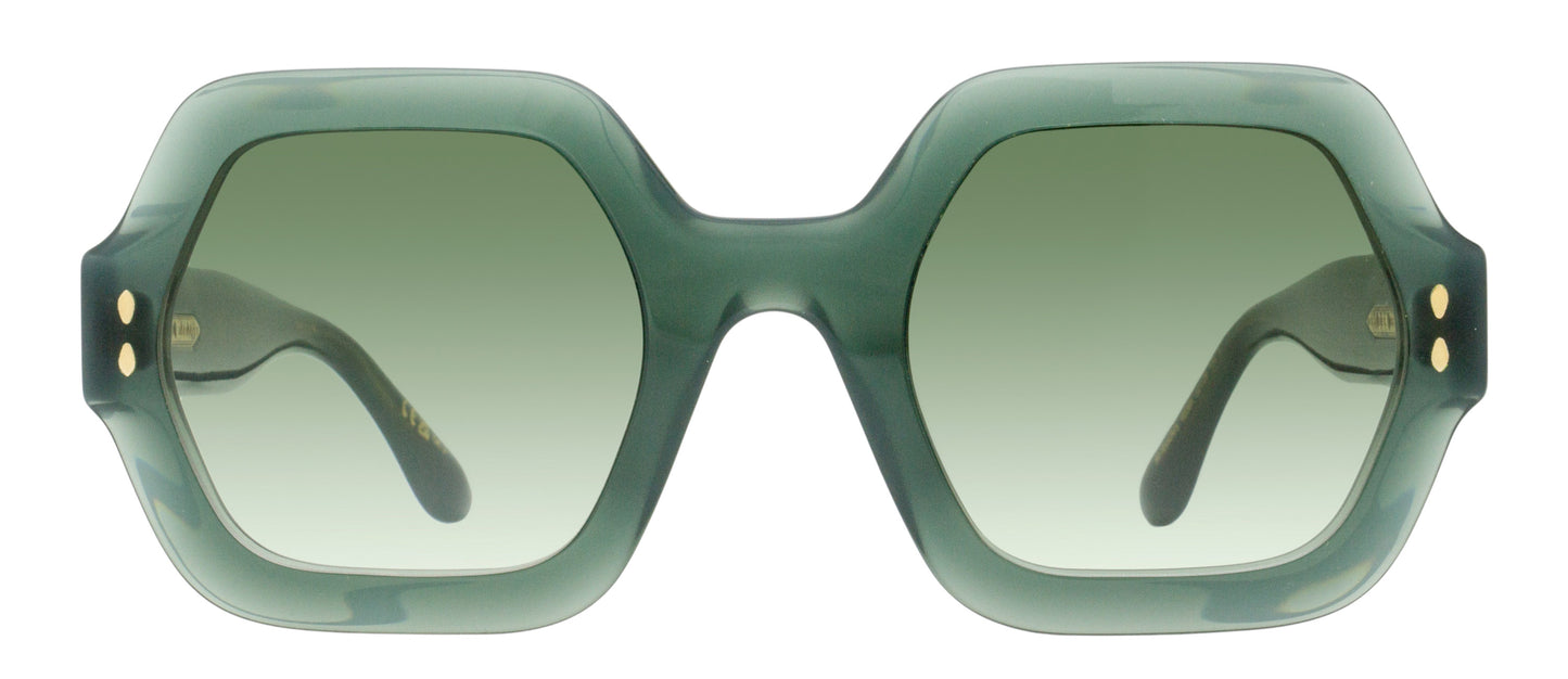 Isabel Marant Geometric Ely Sunglasses IM0004NS 1ED9K Green 52mm